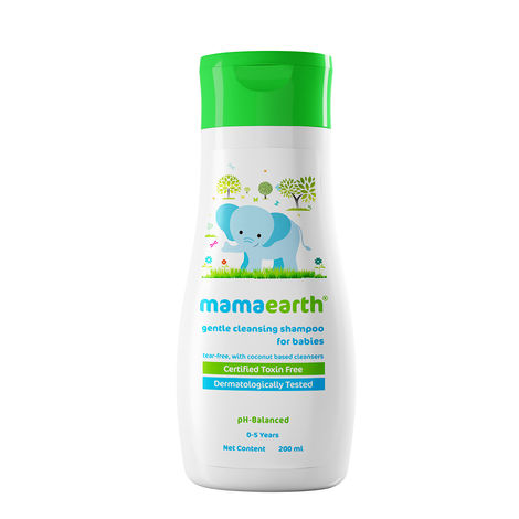 Buy Mamaearth Gentle Cleansing Shampoo with Jojoba Oil & Coconut for Babies - 200ml-Purplle