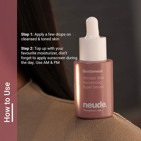 Neude All-in-One Face Serum - Niacinamide, Hyaluronic Acid, Lactic