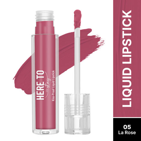 Buy Swiss Beauty Select Here To Stay Liquid Matte Lipstick with Kiss-Proof Formula | Infused with Vitamin E | Non-Transfer , Smudgeproof | 12-18 Hrs Stay 05 La Rose 3 ml-Purplle