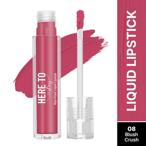 Buy Swiss Beauty Select Here To Stay Liquid Matte Lipstick with Kiss-Proof Formula | Infused with Vitamin E | Non-Transfer , Smudgeproof | 12-18 Hrs Stay 08 Blush Crush 3 ml-Purplle