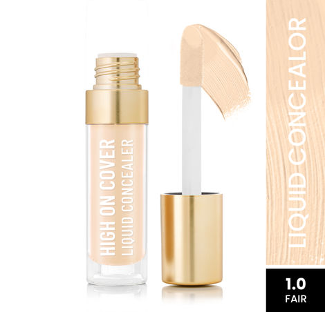 Buy Swiss Beauty Select High on Cover Liquid Concealer with No-Crease Formula | Matte Finish | Enriched with Vitamin E|1.0 Fair| 5.5 ml-Purplle