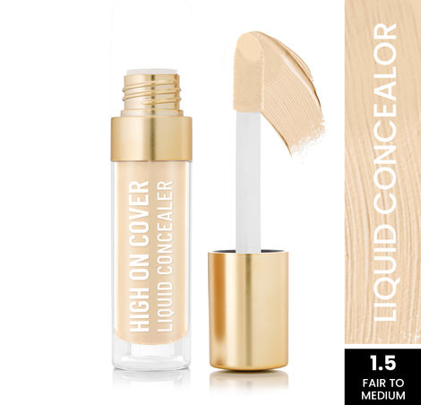 Buy Swiss Beauty Select High on Cover Liquid Concealer with No-Crease Formula | Matte Finish | Enriched with Vitamin E|1.5 Fair to Medium| 5.5 ml-Purplle