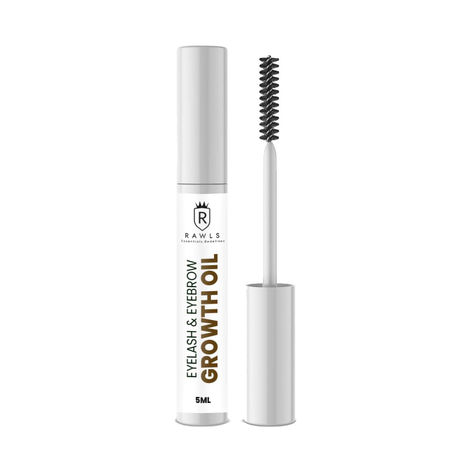 Buy Rawls Eyelash & Eyebrow Growth Oil for Thicker & Fuller Eyebrows & Eyelashes Enriched with Almond Oil, Castor Oil, and Vitamin E & C | Sulphate & Paraben Free - 5 ml-Purplle