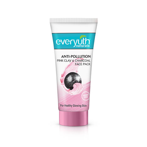 Buy Everyuth Naturals Anti Pollution Pink Clay & Charcoal Face Pack 100 gm-Purplle