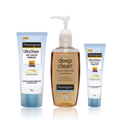Buy Neutrogena CMS Complete Care Bundle (Cleanser 200 ml + Oil Free Moisturizer 115 ml + SPF 15 Sunscreen 80 ml)-Purplle
