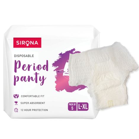 Buy Sirona Disposable period panties - L-XL-Purplle