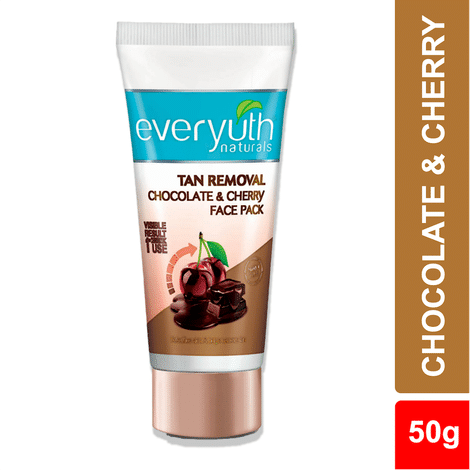 Buy Everyuth Naturals Chocolate and Cherry Tan Removal Pack Face & Body (50 g)-Purplle