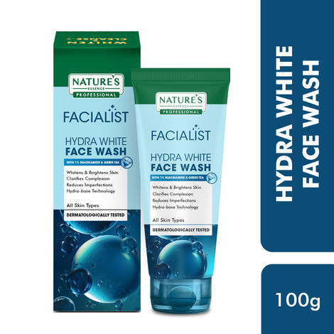 Buy Nature's Essence Professional Hydra White Face Wash for women infused with Niacinamide, Tea tree extract and Chamomile Flower extract, Whitens and Brightens Skin 100 gm-Purplle