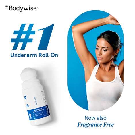 Buy Be Bodywise 4% AHA BHA Underarm Roll On (Fragrance Free) - 50ml-Purplle