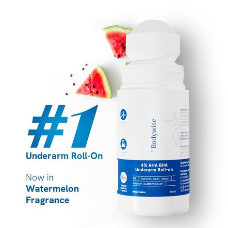 Buy Be Bodywise 4% AHA BHA Underarm Roll On (Watermelon Fragrance) - 50ml-Purplle