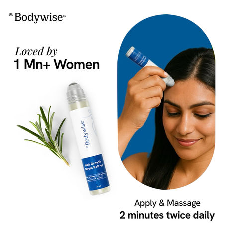 Buy Be Bodywise Hair Growth Serum Roll On - 25ml-Purplle