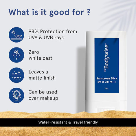Buy Be Bodywise Sunscreen Stick - 13g Online | Purplle