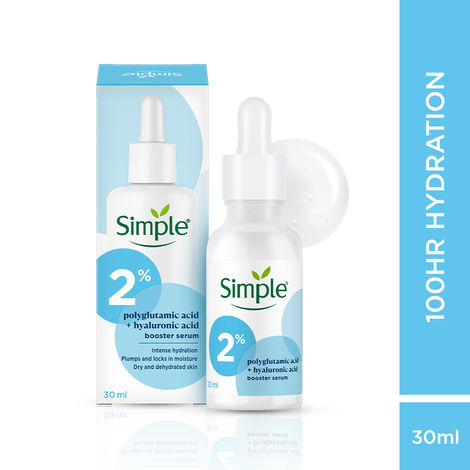 Buy Simple 2% Hyaluronic Acid + Polyglutamic Acid Booster Serum 30 ml-Purplle