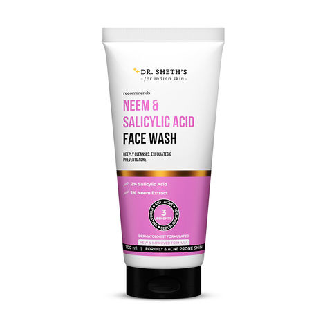 Buy Dr. Sheth's Neem & Salicylic Acid Face Wash - 100 gm-Purplle