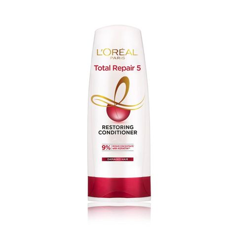 Buy L'Oreal Paris Total Repair 5 Conditioner Restores Damaged Hair Powered by Keratin XS Technology 180 ml-Purplle