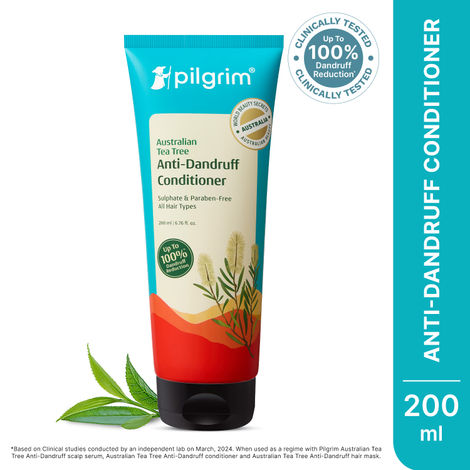 Buy Pilgrim Australian Tea Tree, Anti-Dandruff Conditioner, 200 ml, Softens & Protects Dandruff- Prone Hair-Purplle
