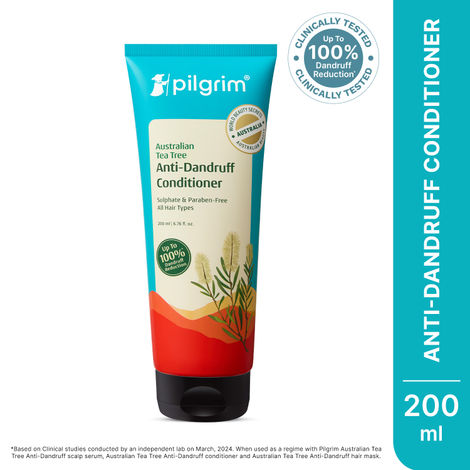Buy Pilgrim Australian Tea Tree, Anti-Dandruff Conditioner, 200 ml, Softens & Protects Dandruff- Prone Hair-Purplle