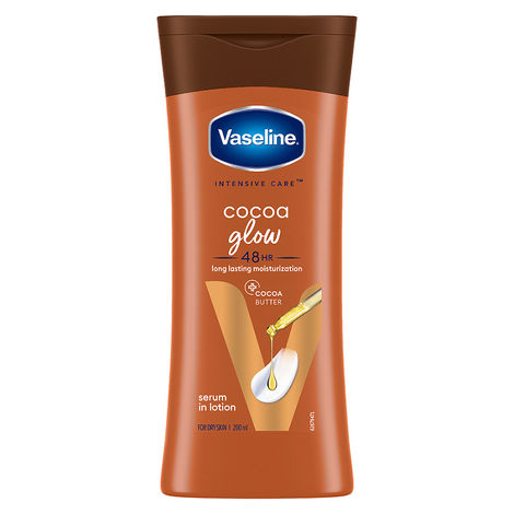 Buy Vaseline Cocoa Glow Serum In Lotion, 200 ml | 100% Pure Cocoa & Shea Butter for Glowing & Soft Skin-Purplle