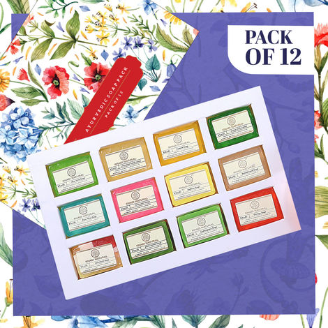 Buy Khadi Natural Ayurvedic Soap Kit (Set Of 12)-Purplle