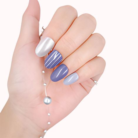 Buy Sanfe Instant Stick On Nails - Purple Chrome | 24 Reusable Artificial Fake Nail Set/Extensions | Quick, Lightweight, Salon Look, Lasts upto 3 weeks | For Festivals & Special Occasions-Purplle
