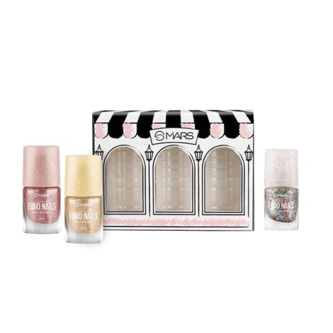 Buy MARS EURO Nail Lacquer | Glossy Gel Finish | Rich Pigmentation | Chip Free | Quick Drying Formula | Long Lasting Nail Polish for Women (3 * 6 ml) (SET-01)-Purplle