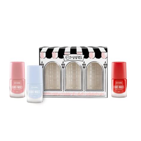 Buy MARS EURO Nail Lacquer | Glossy Gel Finish | Rich Pigmentation | Chip Free | Quick Drying Formula | Long Lasting Nail Polish for Women (3 * 6 ml) (SET-04)-Purplle