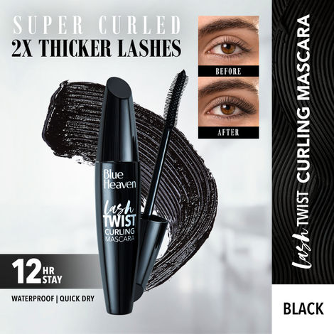 Buy Blue Heaven LASH TWIST Mascara (Water Proof - Thick Lash) Black Pack (12 ml)-Purplle