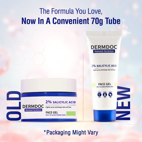 Buy DERMDOC by Purplle 2% Salicylic Acid Anti Acne Face Gel (70 gm) | Salicylic Acid Gel | Cleansing Salicylic Acid I Face Gel Cream I Face Gel for Oily Skin-Purplle