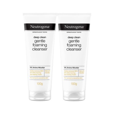 Buy Neutrogena Deep Clean Gentle Foaming Cleanser Pack of 2 (50 ml X 2)-Purplle