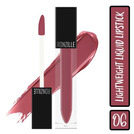 Buy Ronzille Weightless Mousse Lipstick Long Smash Infused with Jojoba Oil-06-Purplle