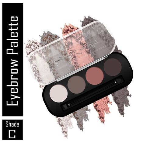 Buy Ronzille Four in 1 Professional Eyebrow Enhancer Eyebrow Palette -C-Purplle