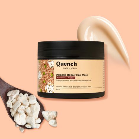Buy Quench Botanics Damage Repair Hair Mask with Quinoa Protein - 200 ML-Purplle