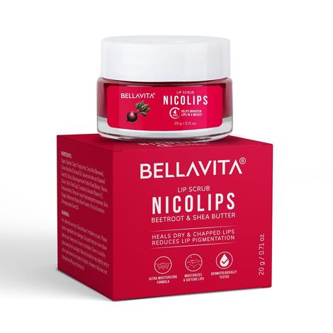 Buy Bella Vita Organic NicoLips&nbsp;Lightening Scrub Balm 20 gm-Purplle