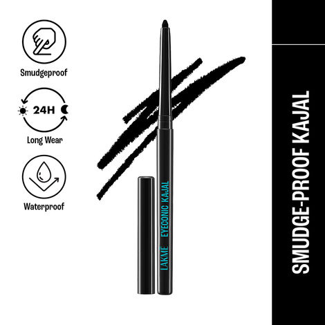 Buy Lakme Eyeconic Kajal, Deep Black, 0.35 gm-Purplle