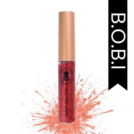 Buy B.O.B.I. Glitter Eyeliner Red | Diamond Sparkle Finish | Waterproof Long Wear | Quick Dry Smudgeproof | Felt-Tip Precision | Cruelty-Free Paraben-Free- 5 ml-Purplle