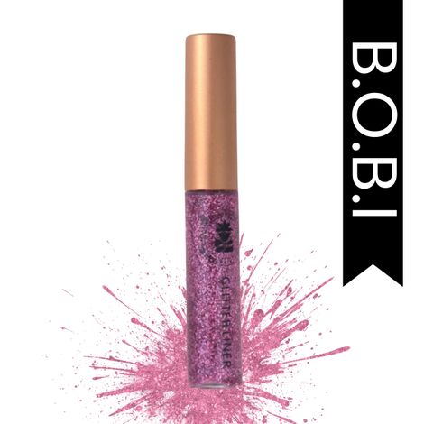 Buy B.O.B.I. Glitter Eyeliner Pink | Diamond Sparkle Finish | Waterproof Long Wear | Quick Dry Smudgeproof | Felt-Tip Precision | Cruelty-Free Paraben-Free- 5 ml-Purplle