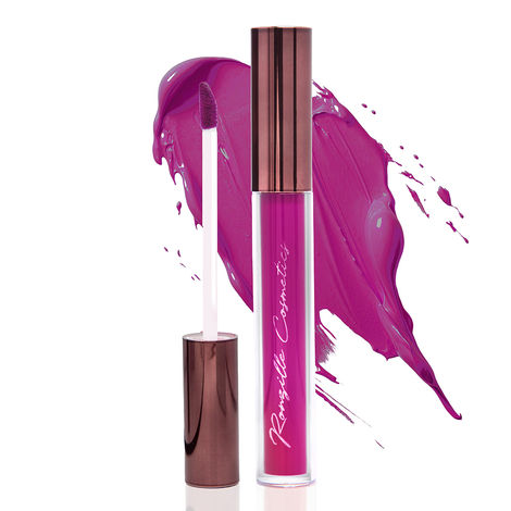 Buy Ronzille Liquid Lipstick | Transferproof | Long Lasting | Smudgeproof | Highliy Pigmented | Vegan | Shade-Wine Berry | 4 ml-Purplle