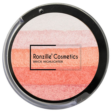 Buy Ronzille Shimmer Baked Blusher and Brick Highlighter - 02-Purplle