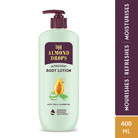 Buy Bajaj Almond Drops Ultralight Body Lotion 400 ml-Purplle