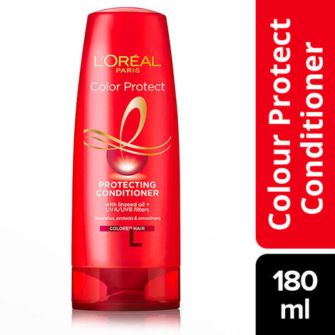 Buy L'Oreal Paris Conditioner, Vibrant & Revived Colour, For Colour-treated Hair, Colour Protect, 180 ml-Purplle