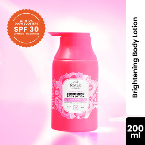 Buy Foxtale SPF 30 Detan Brightening Body Lotion with Niacinamide & Vitamin C for Glowing Skin- 200 ml-Purplle