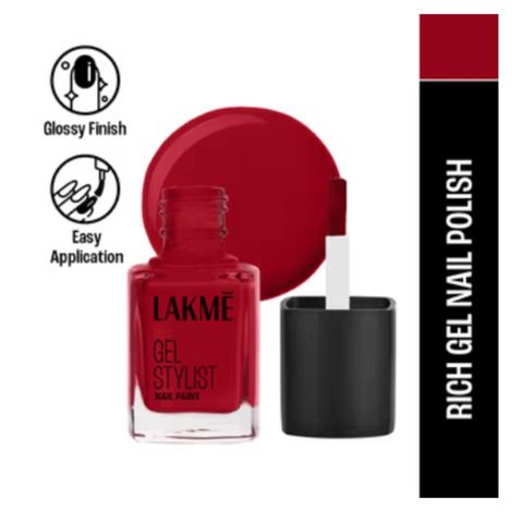 Buy Lakme Gel Stylist Nail Paint Fireside (12 ml)-Purplle