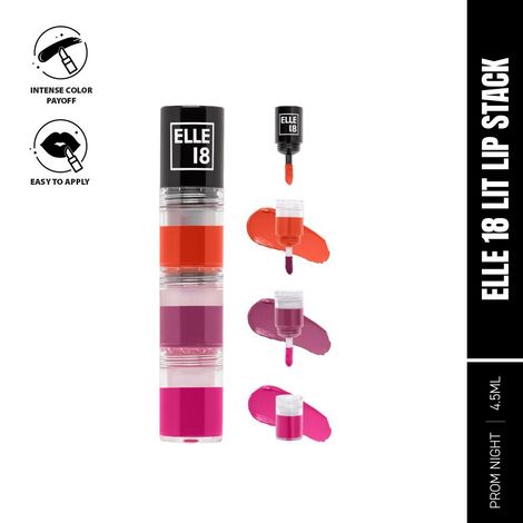 Buy Elle18 Lit Lip Stack Prom Night 4.5 ml-Purplle
