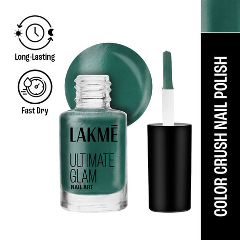 Buy Lakme Ultimate Glam Nail Art - Fern Green M10 (6 ml)-Purplle
