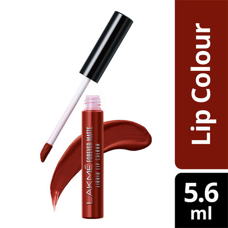 Buy Lakme Forever Matte Liquid Lip Colour, Red Cherry (5.6 ml)-Purplle