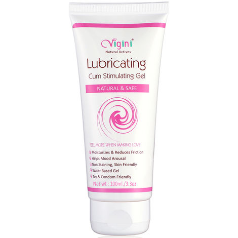 Buy Vigini 100% Natural Actives Vaginal Lubricant, Lubricating Cum Stimulating Lube Gel (100 ml)-Purplle