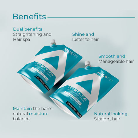 Buy ARGATIN Professional Hair Neutralizing Cream 500 ml | 2in1 Formula Hair Straightener + Hair Spa with Pro Vitamin B5 | Straightens Curly & Resistant Hair-Purplle