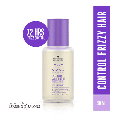 Buy Schwarzkopf Professional Bonacure Frizz Away Smoothing Oil With Babassu Oil (50 ml)-Purplle