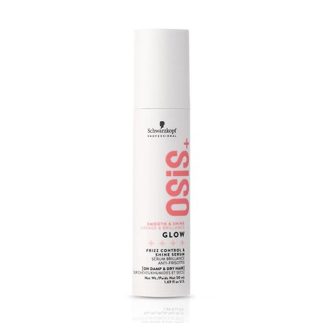 Buy Schwarzkopf Professional OSiS+ Glow Anti-Frizz Shine Serum I for Frizz Reduction and Shine | Vegan | Leave-In Hair Serum | Silicon free | 50ml-Purplle