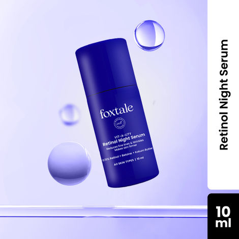 Buy Foxtale 0.15% Retinol Night Serum | Anti-Aging Night Cream | Reduces Fine Lines and Wrinkles | No Purging | For Younger-looking Skin | Men & Women | All Skin Types - 10 ml-Purplle